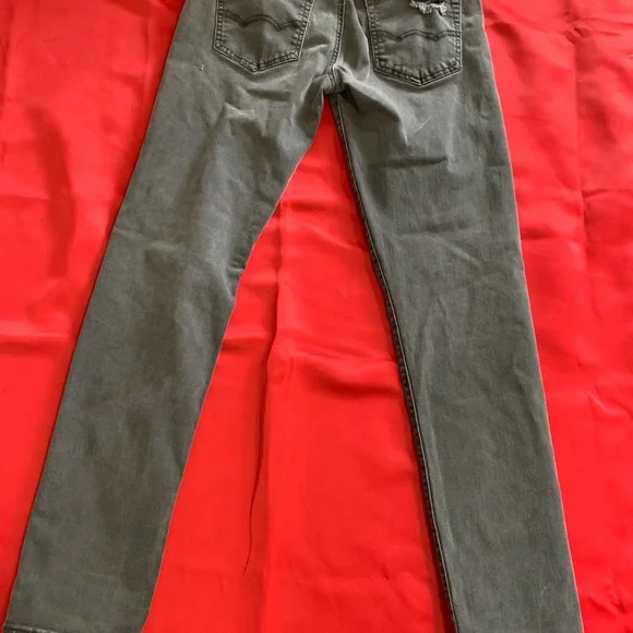 American Eagle Next Level Flex Distressed Jeans Gray 28x30 - Picture 3 of 6
